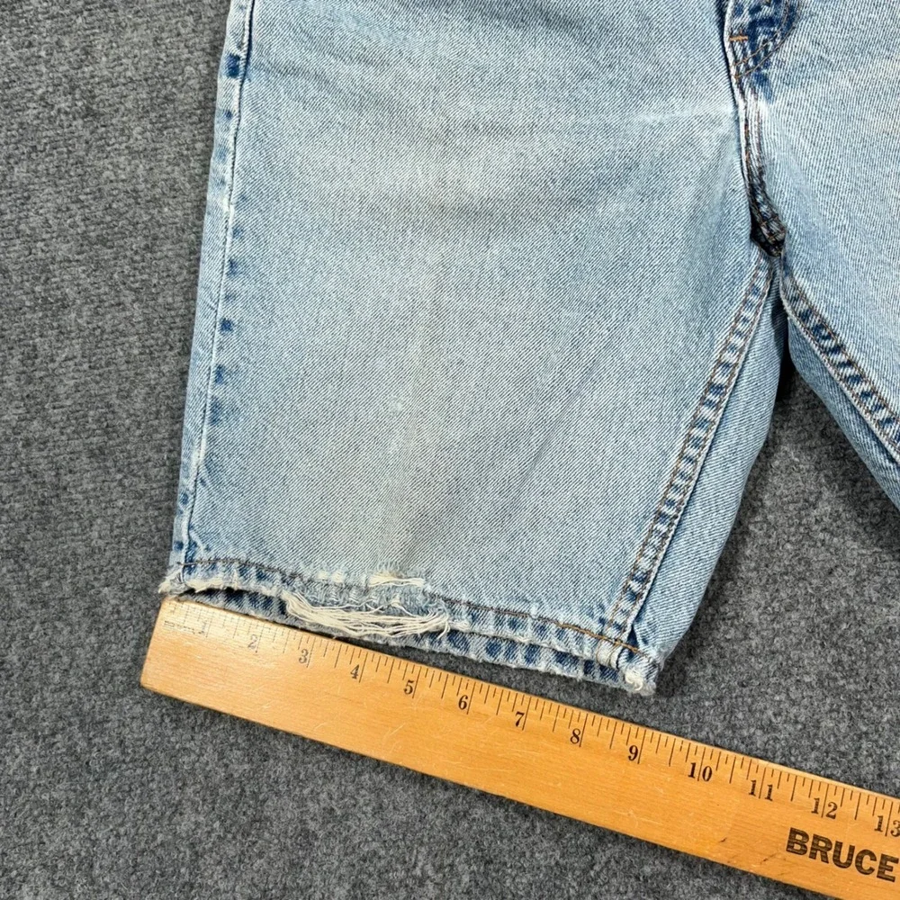 VTG '01 Levi's 505 Regular Fit Denim Shorts Mens 33 Made in USA Light Wash Dad